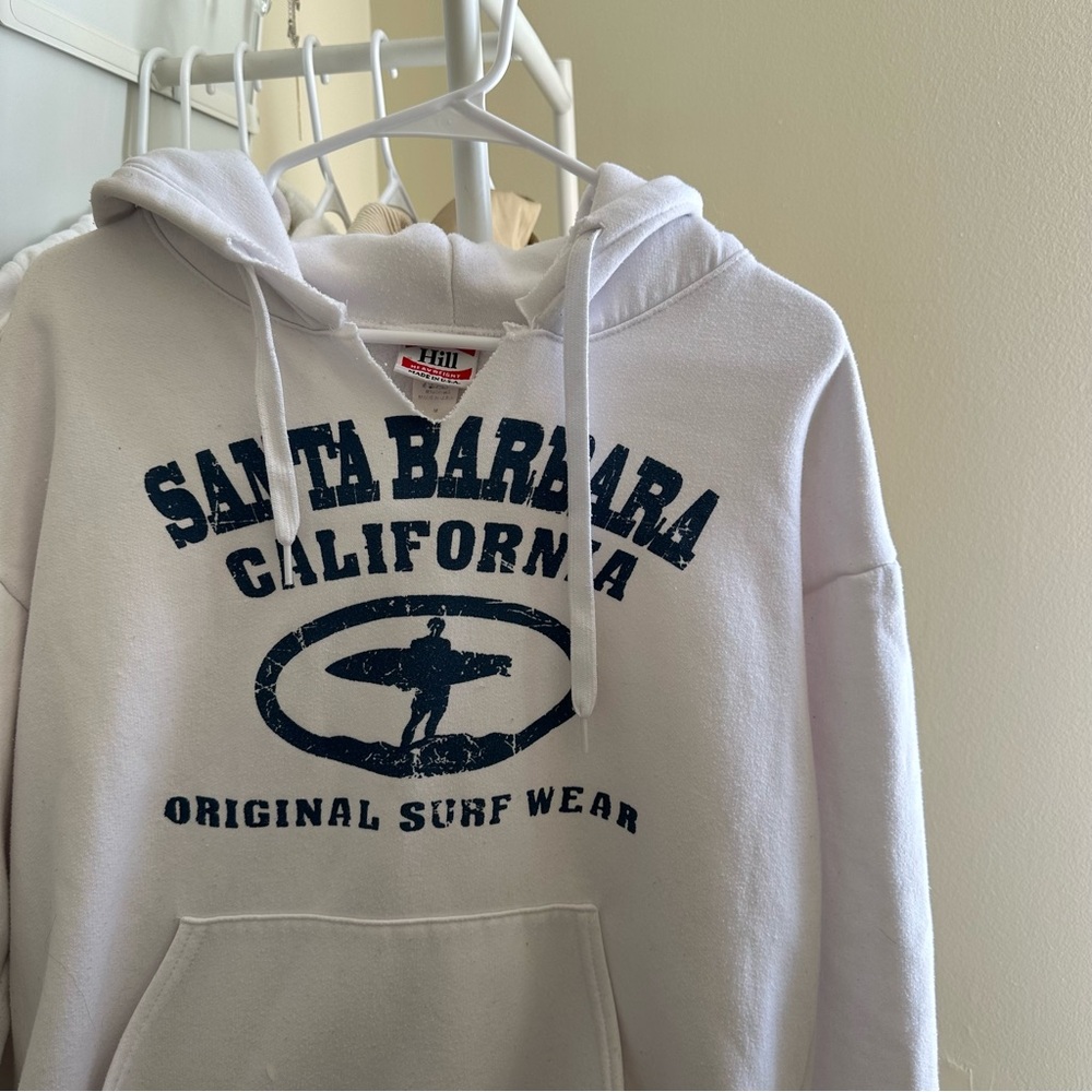 white santa barbara hoodie